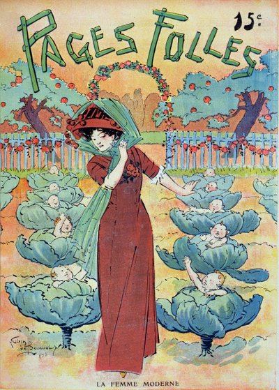The Modern Woman in a Cabbage Field, from 